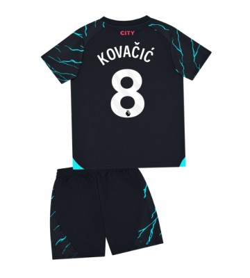 Manchester City Mateo Kovacic #8 Tredjeställ Barn 2023-24 Kortärmad (+ Korta byxor)